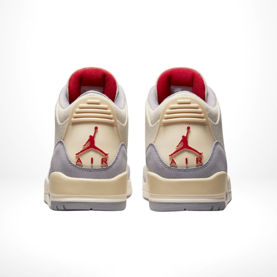 Rear view of the Air Jordan 3