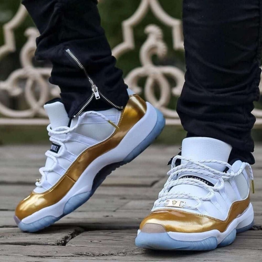 On-foot of the Air Jordan 11