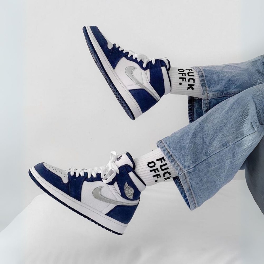 On-foot of the Air Jordan 1