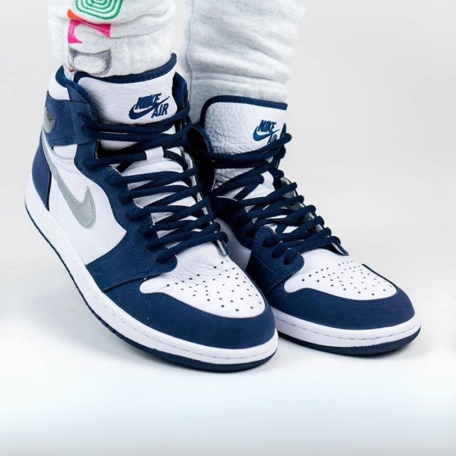 On-foot of the Air Jordan 1