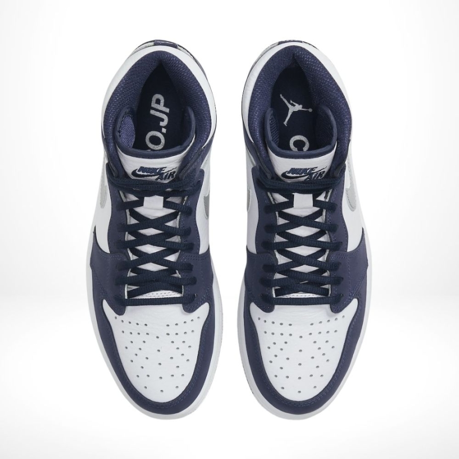 Top-down view of the Air Jordan 1