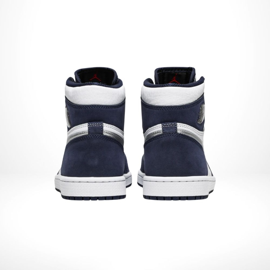 Rear view of the Air Jordan 1