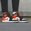 On-foot of the Air Jordan 1