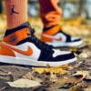 On-foot of the Air Jordan 1