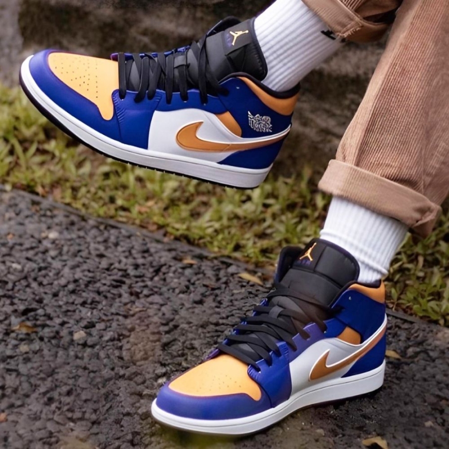On-foot of the Air Jordan 1