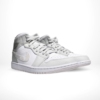 Angled front view of a full pair of Air Jordan 1