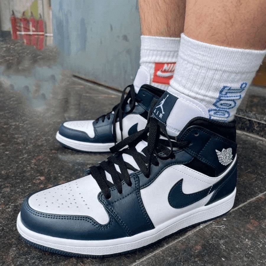 On-foot of the Air Jordan 1
