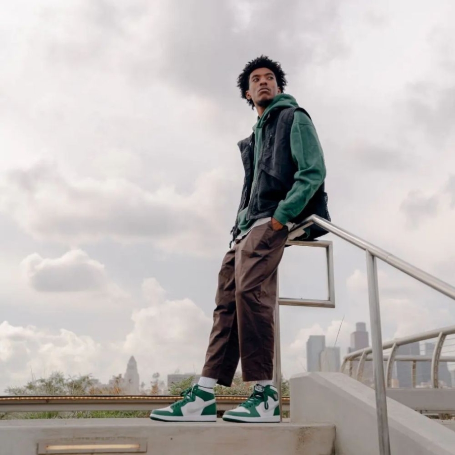 On-foot of the Air Jordan 1