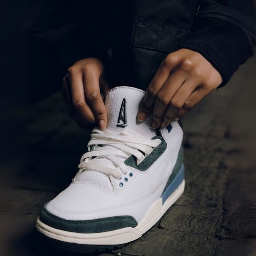 On-foot of the Air Jordan 3