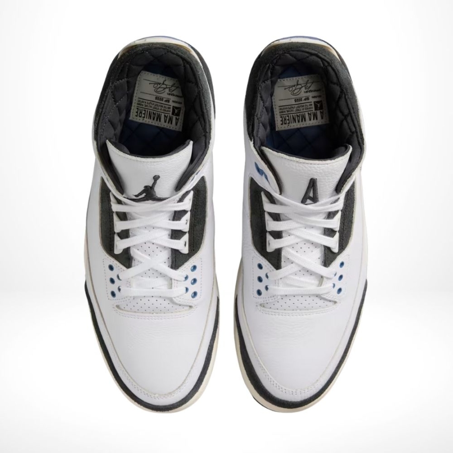 Top-down view of the Air Jordan 3