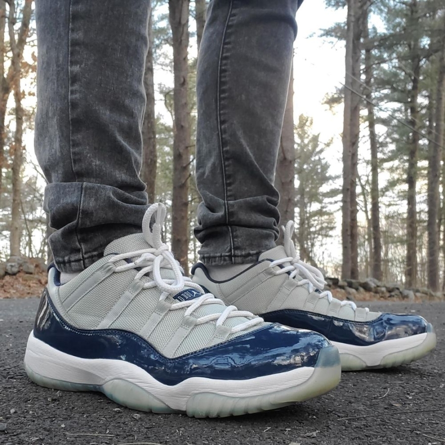 On-foot of the Air Jordan 11