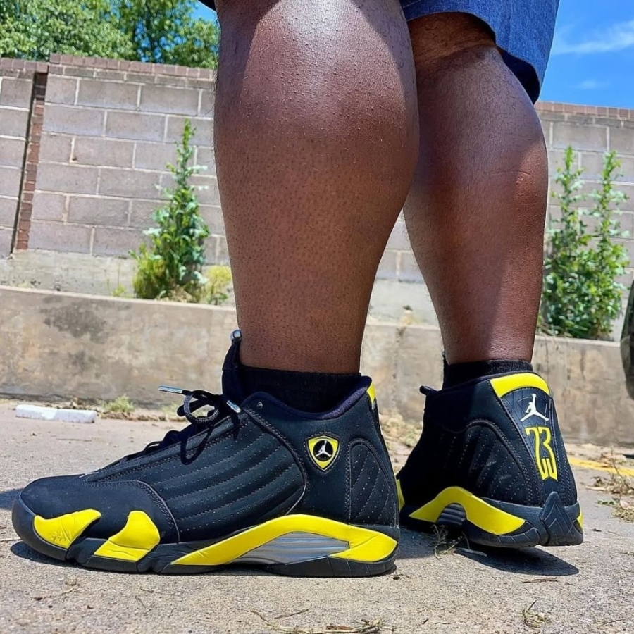 On-foot of the Air Jordan 14