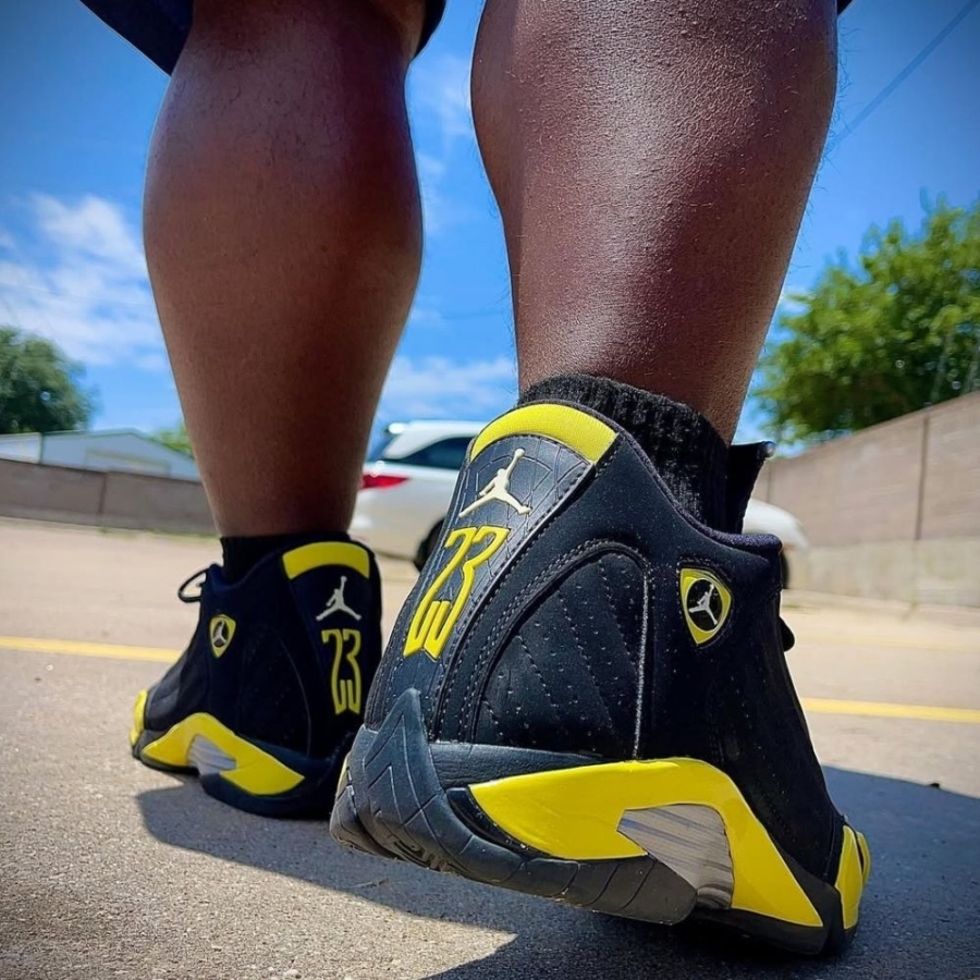 On-foot of the Air Jordan 14