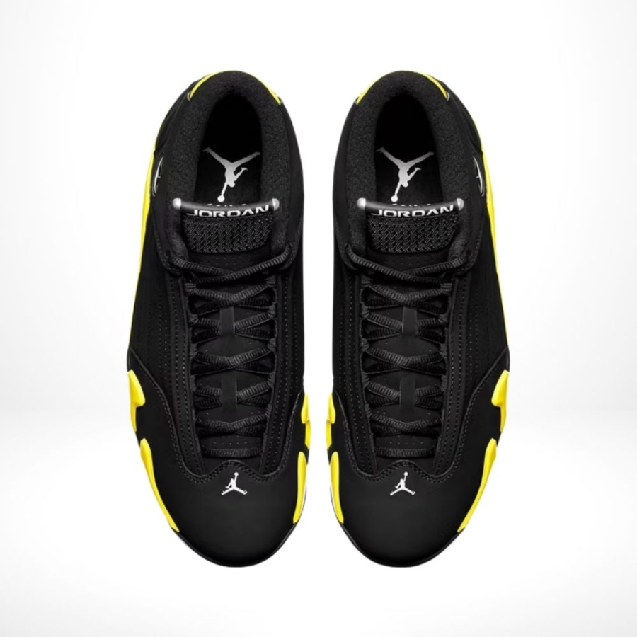 Top-down view of the Air Jordan 14