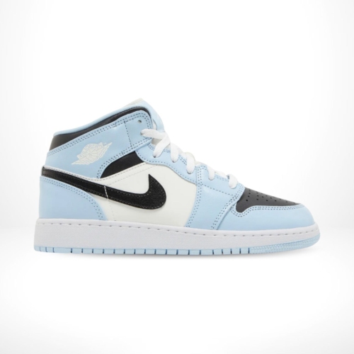 Air Jordan 1 Mid Ice Blue White