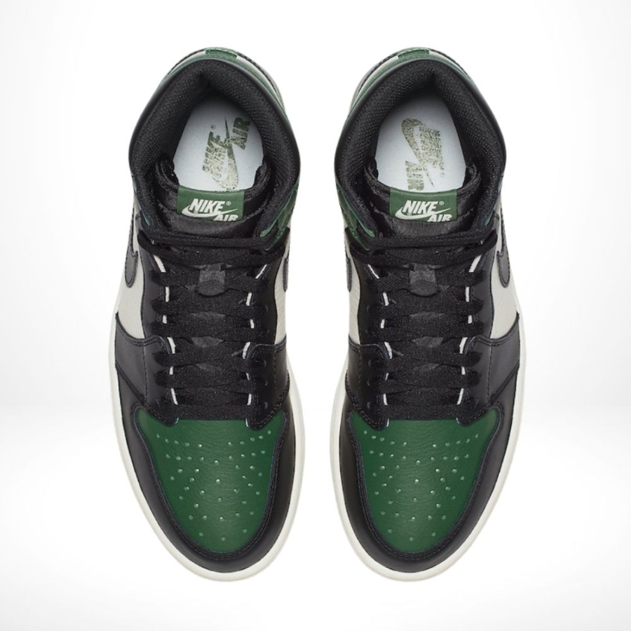 Top-down view of the Air Jordan 1