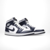 Angled front view of a full pair of Air Jordan 1
