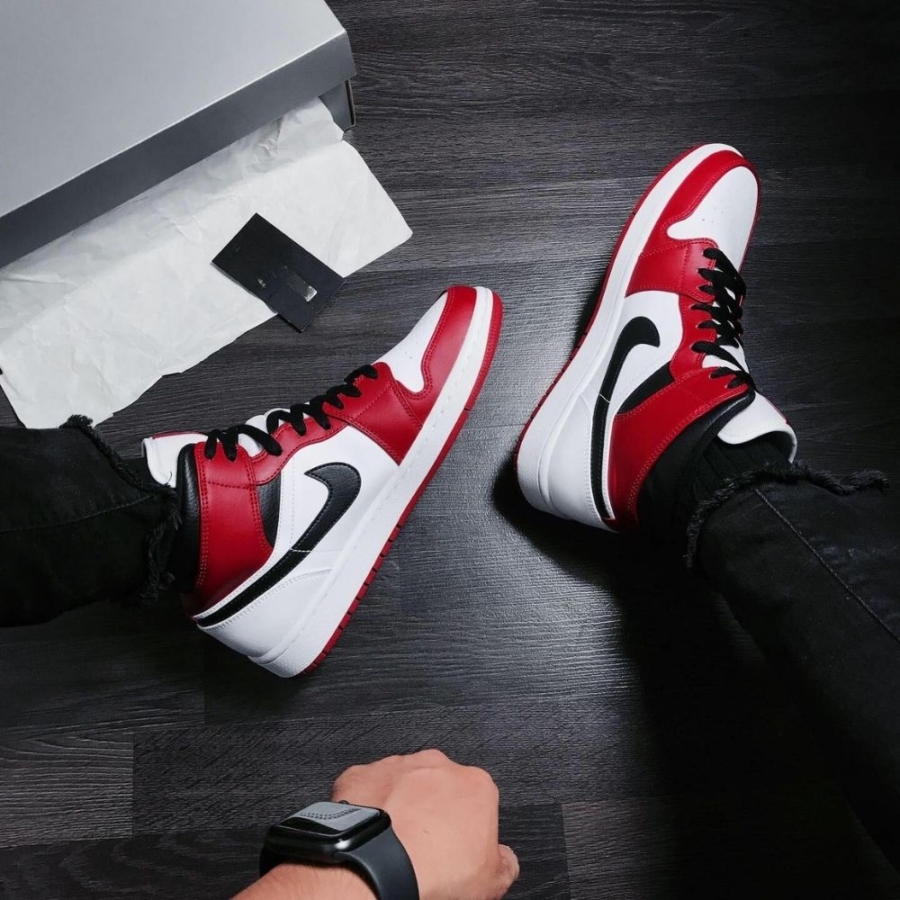 On-foot of the Air Jordan 1