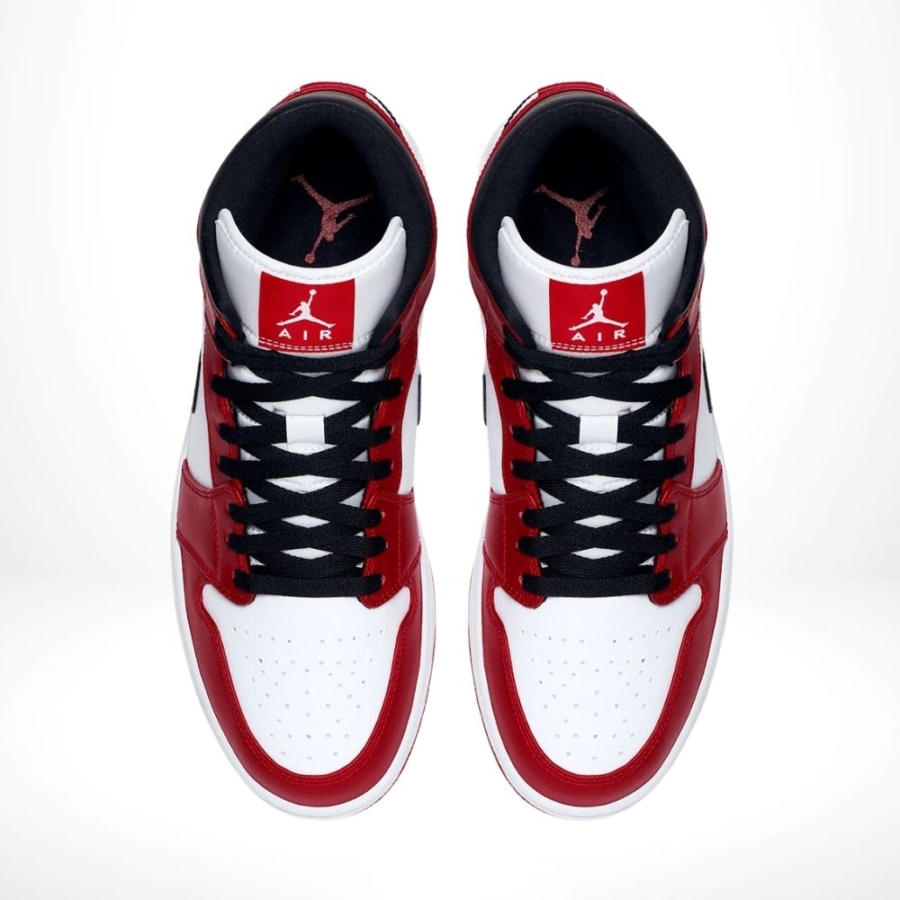 Top-down view of the Air Jordan 1