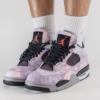 On-foot of the Air Jordan 4
