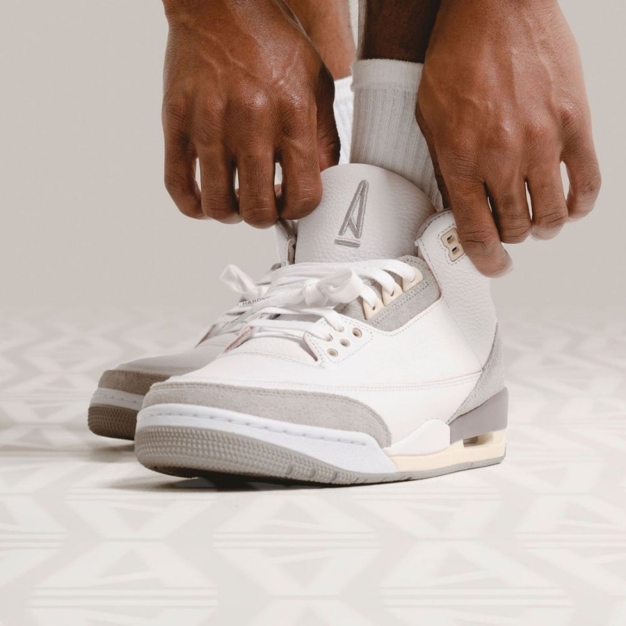 On-foot of the Air Jordan 3