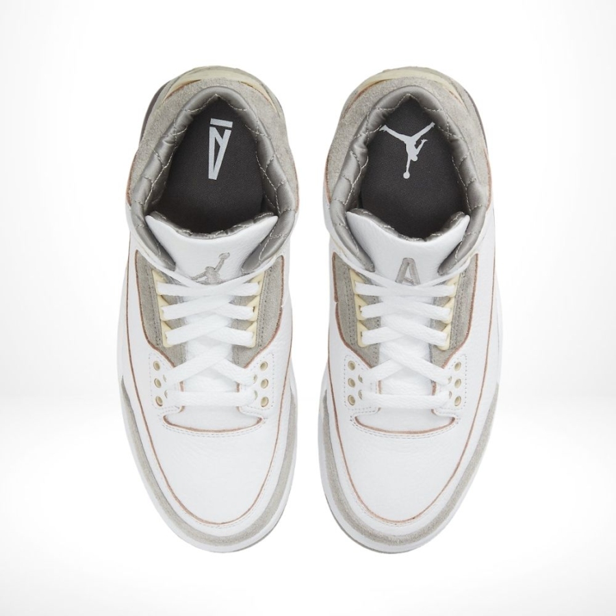 Top-down view of the Air Jordan 3