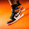 On-foot of the Air Jordan 1