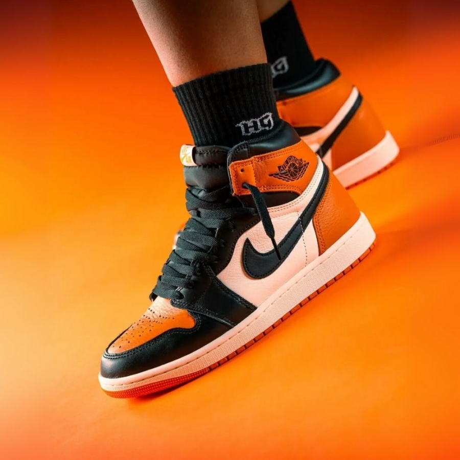 On-foot of the Air Jordan 1