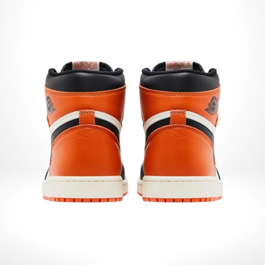 Rear view of the Air Jordan 1