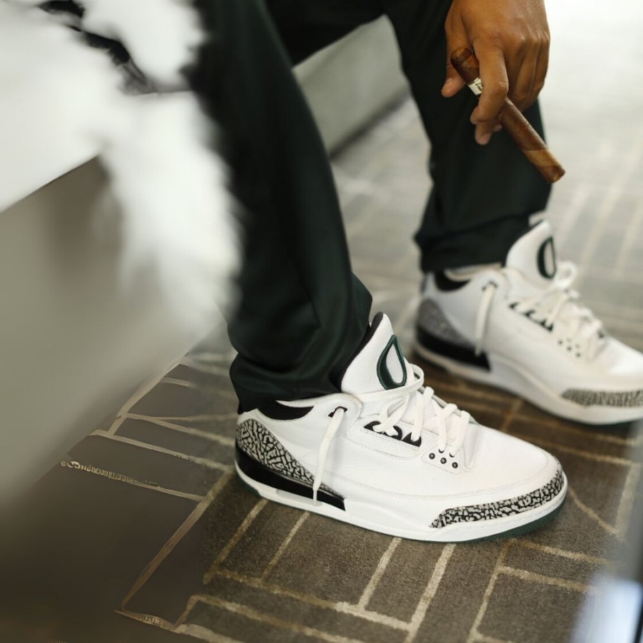 On-foot of the Air Jordan 3