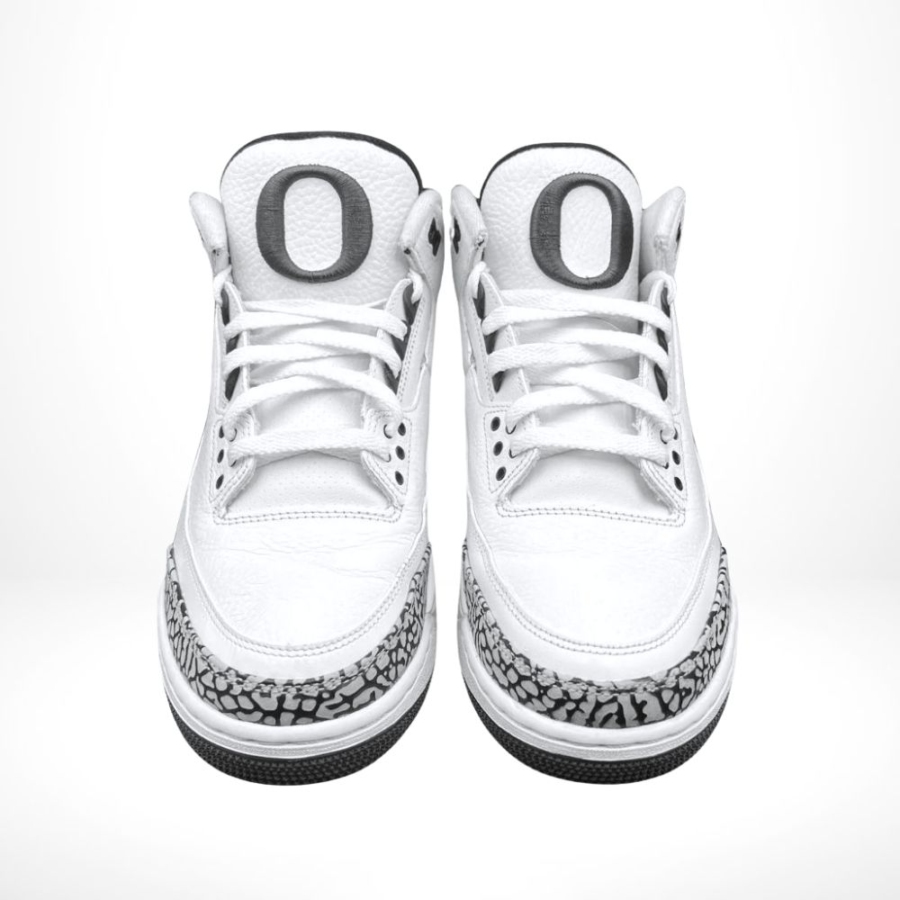Top-down view of the Air Jordan 3