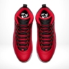 Top-down view of the Air Jordan 10