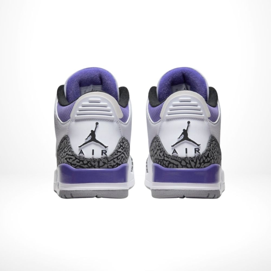 Rear view of Air Jordan 3