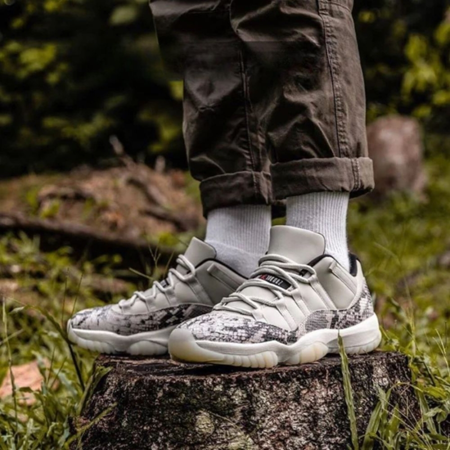 Real lifestyle image of Air Jordan 11