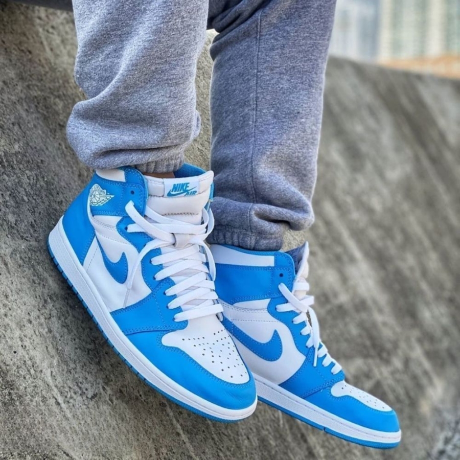 Real lifestyle image of Air Jordan 1