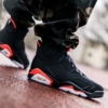 Real lifestyle image of Air Jordan 6