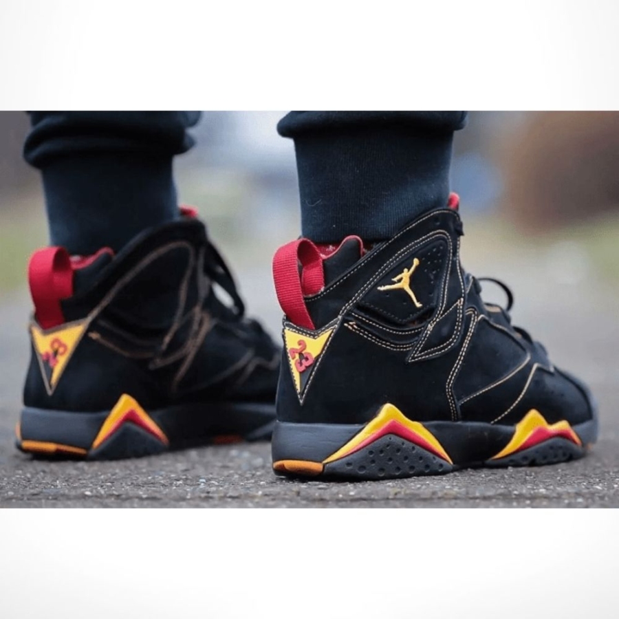 Real lifestyle image of Air Jordan 7