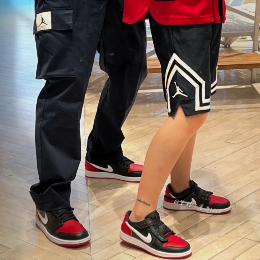 Real lifestyle image of Air Jordan 1