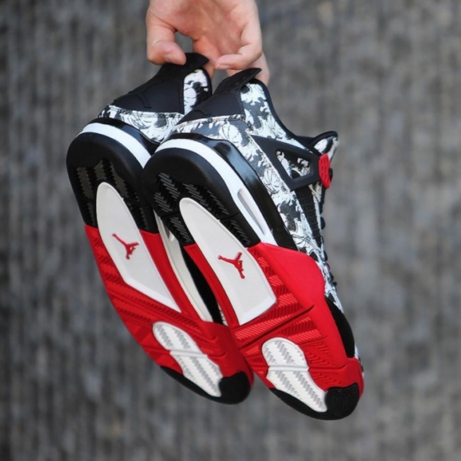 Real lifestyle image of Air Jordan 4