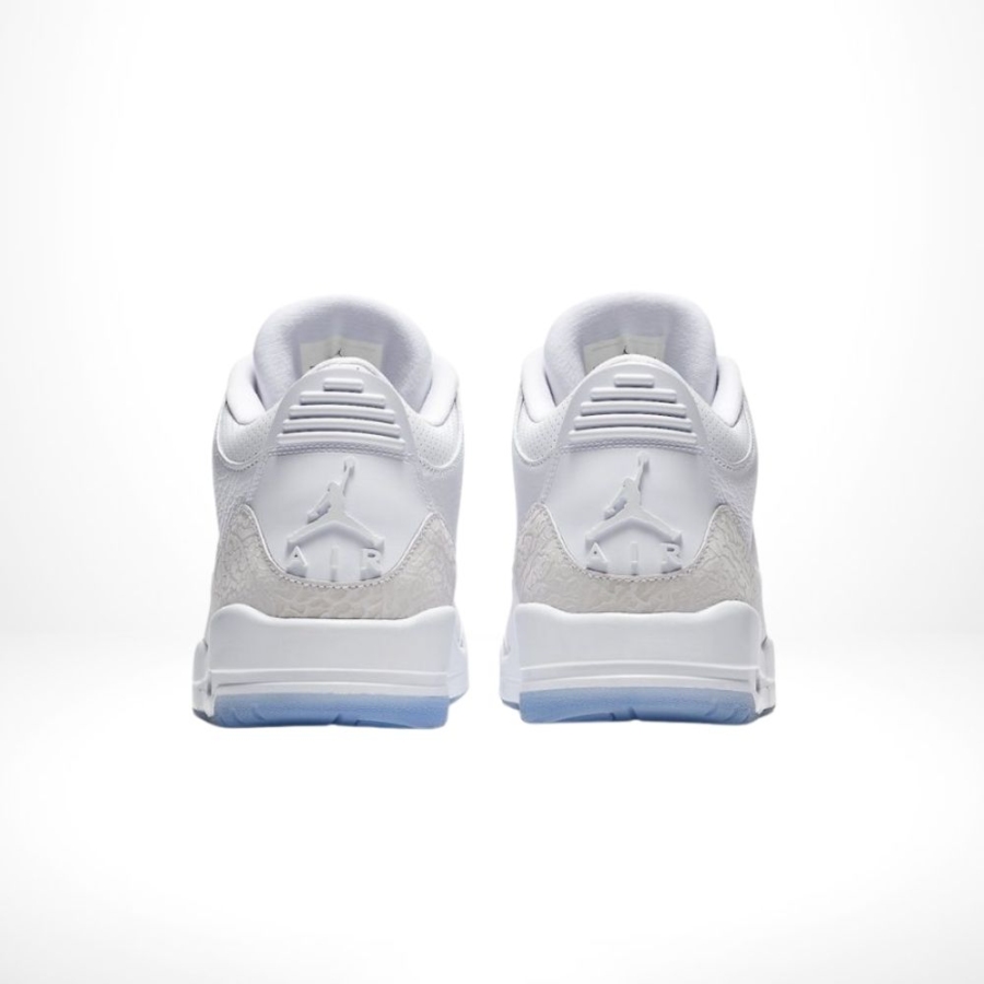 Rear view of Air Jordan 3