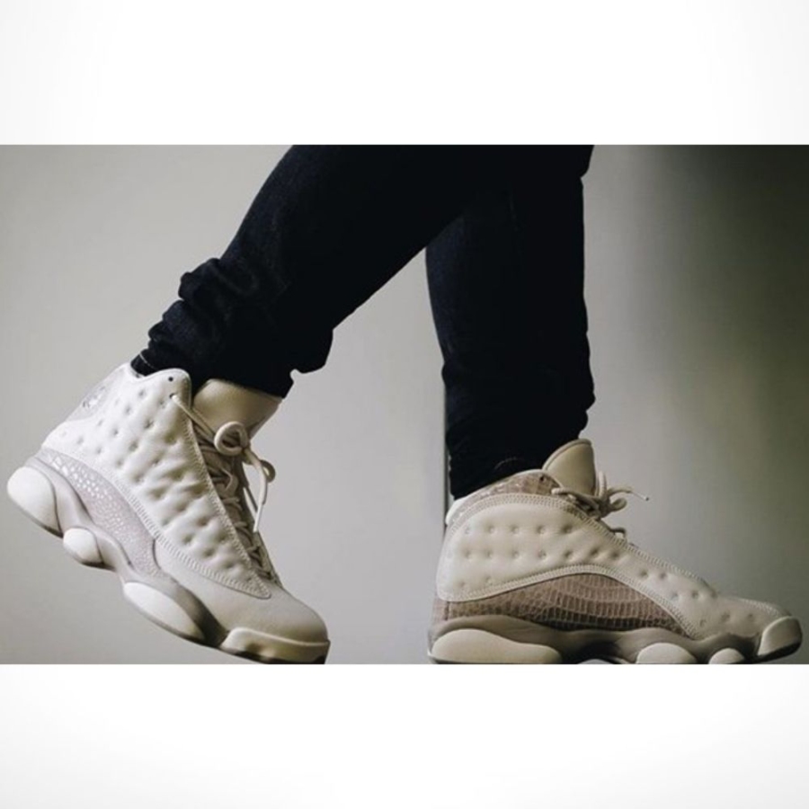 Real lifestyle image of Air Jordan 13