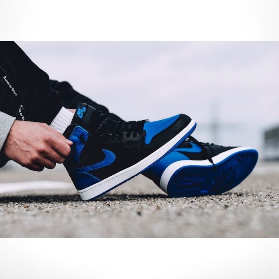 Real lifestyle image of Air Jordan 1