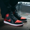Real lifestyle image of Air Jordan 1