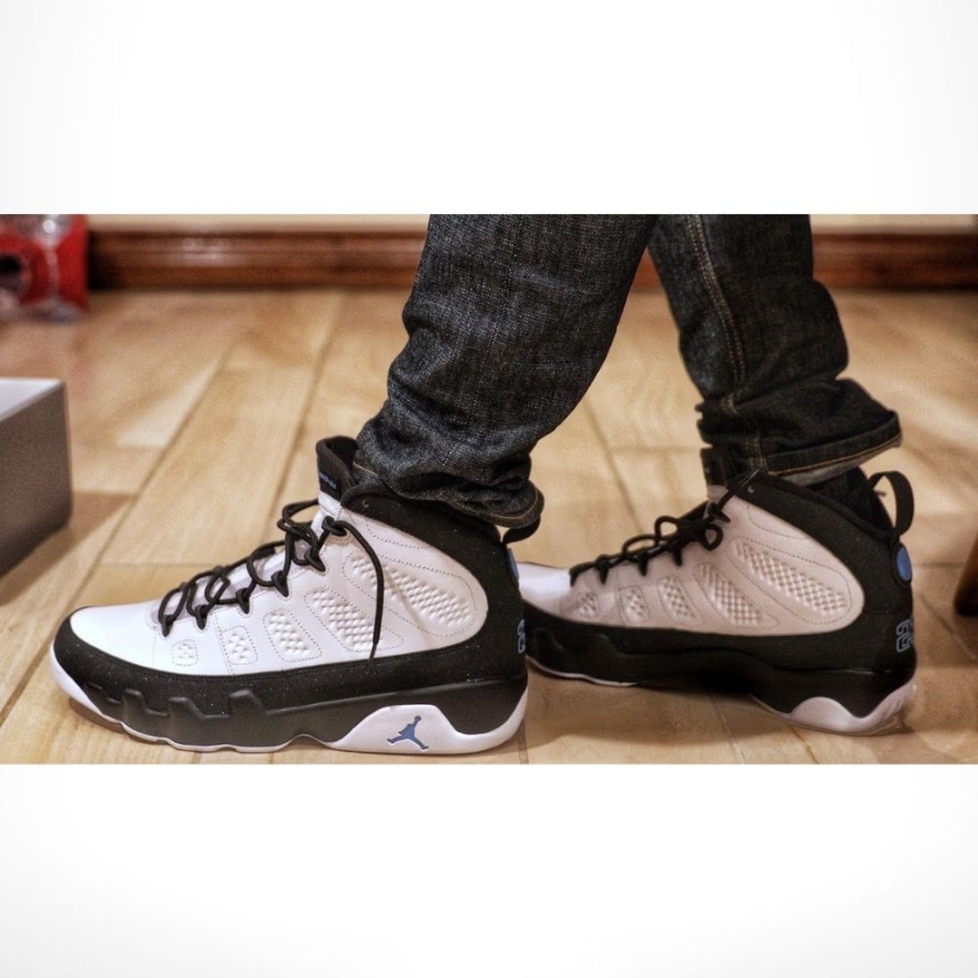 Real lifestyle image of Air Jordan 9