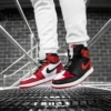 Real lifestyle image of Air Jordan 1