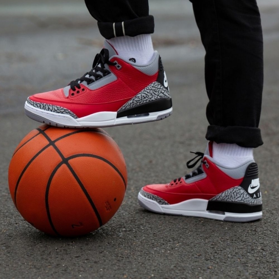 Real lifestyle image of Air Jordan 3