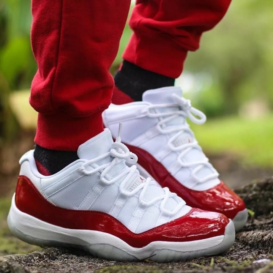 Real lifestyle image of Air Jordan 11