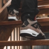 Real lifestyle image of Air Jordan 4