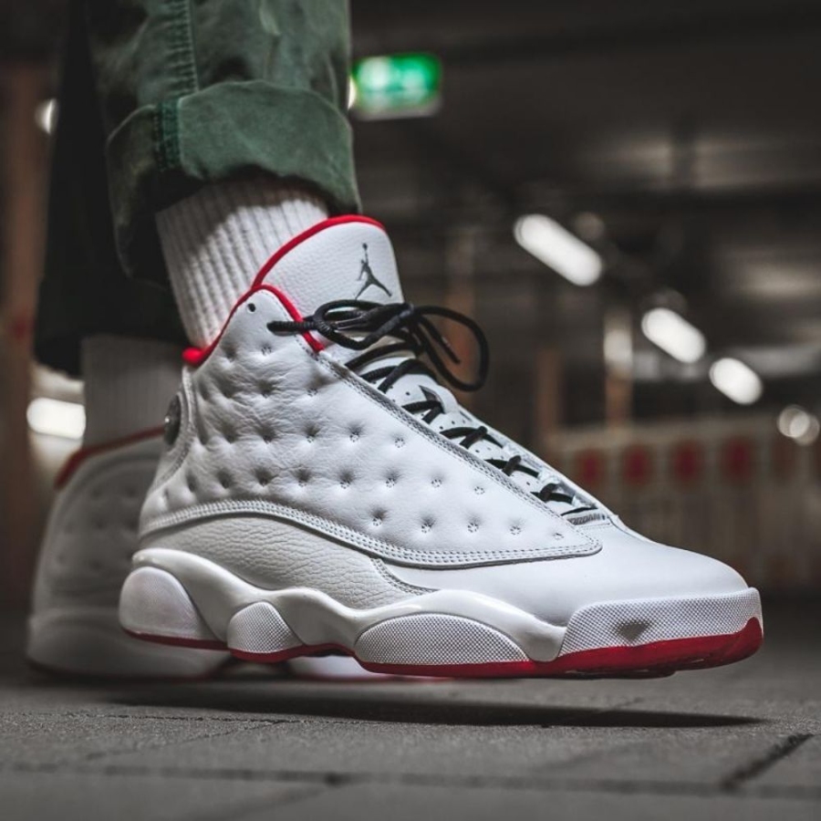 Real lifestyle image of Air Jordan 13