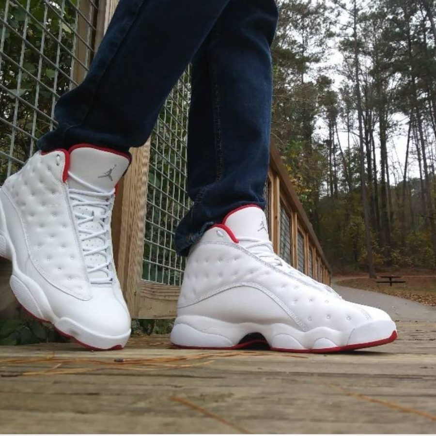 Real lifestyle image of Air Jordan 13
